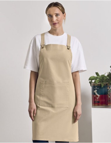 PRE-PR129-Cross Back Barista Bib Apron